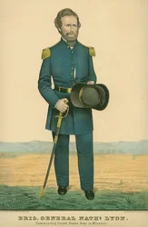 Brigadier General Nathaniel Lyon. Comandante del Ejército de los Estados Unidos en Missouri